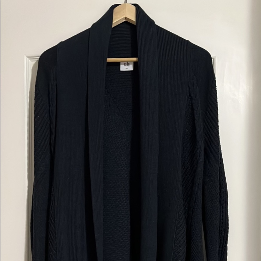 Cabi Long Cardigan Navy Blue Small